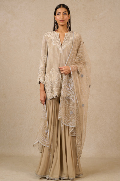 Tarun Tahiliani Sharara Kurta Dupatta indian designer wear online shopping melange singapore