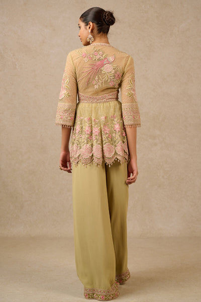 Tarun Tahiliani Sharara Kurta Mint Indian designer wear online shopping melange singapore