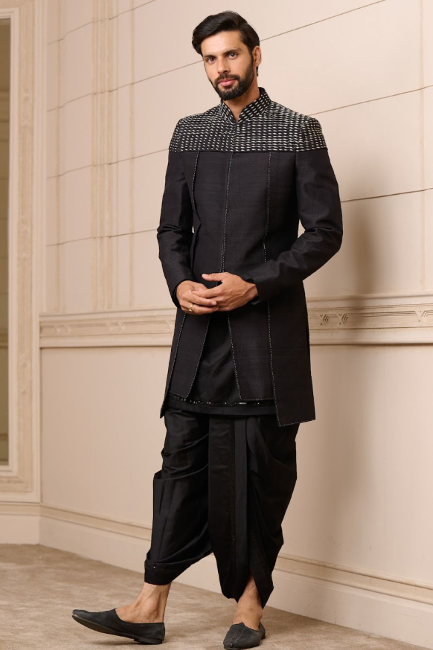 Tarun Tahiliani Menswear Sherwani Kurta and Dhotil indian designer wear online shopping melange singapore