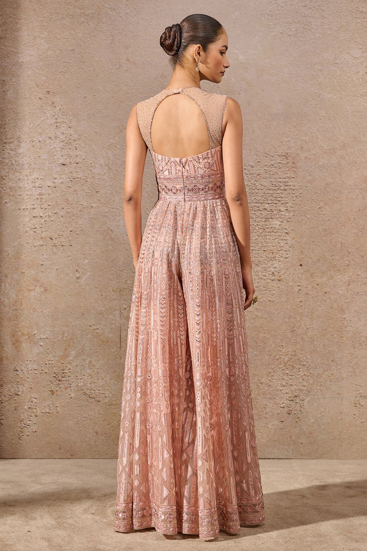 Tarun Tahiliani Signature Embroidered Jumpsuit indian designer wear online shopping melange singapore
