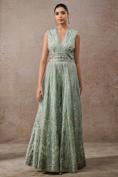 Tarun Tahiliani Signature Embroidered Jumpsuit Indian designer wear online shopping melange singapore
