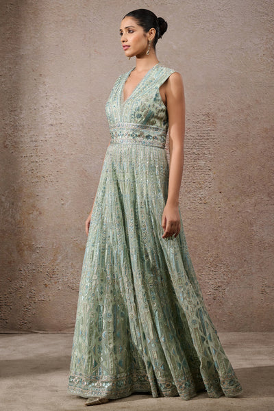 Tarun Tahiliani Signature Embroidered Jumpsuit Indian designer wear online shopping melange singapore