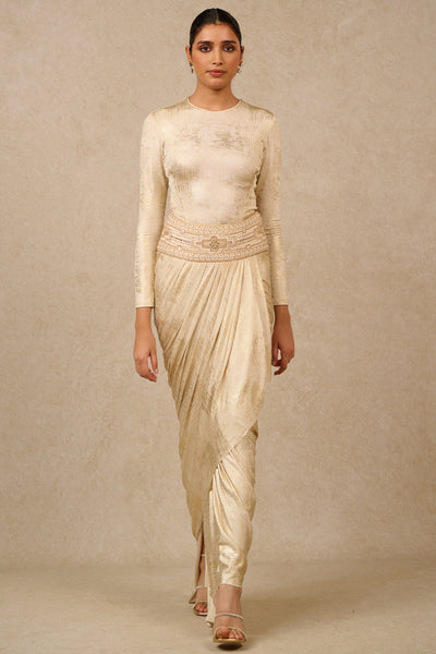 Tarun Tahiliani Skirt Bodysuit indian designer wear online shopping melange singapore