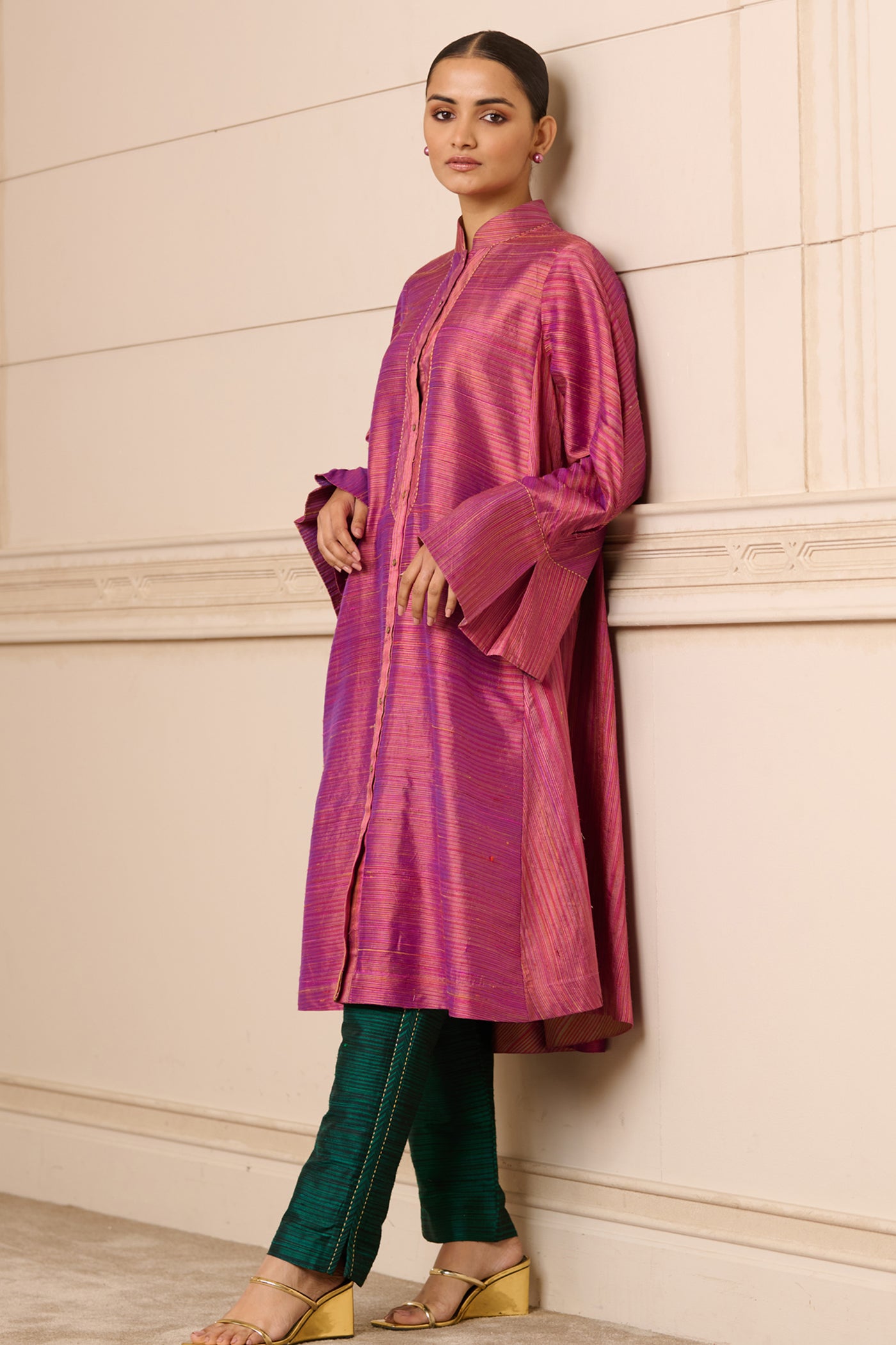 Tarun Tahiliani Tunic Pink indian designer wear online shopping melange singapore