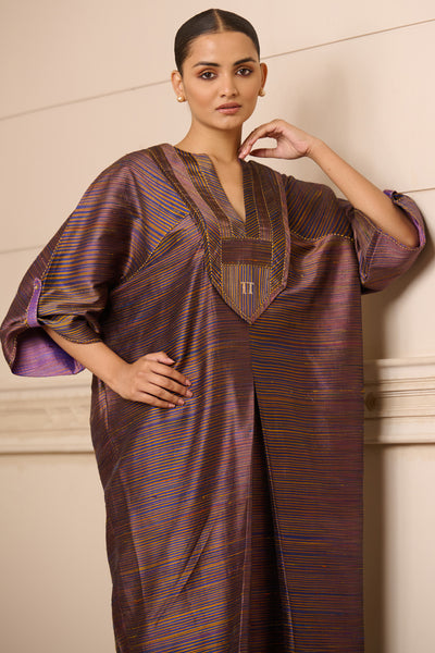 Tarun Tahiliani Tunic Purple indian designer wear online shopping melange singapore