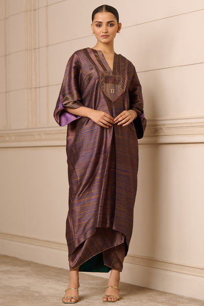 Tarun Tahiliani Tunic Purple indian designer wear online shopping melange singapore