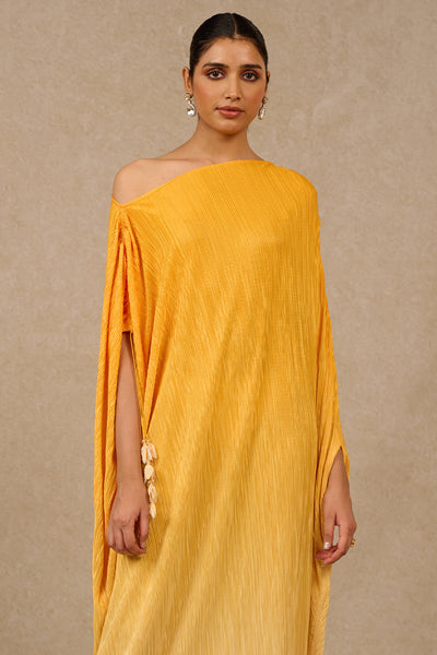 Tarun Tahiliani Yellow Ombre Kaftan indian designer wear online shopping melange singapore