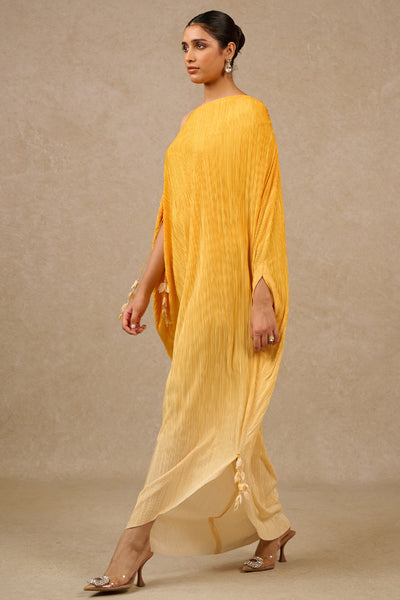 Tarun Tahiliani Yellow Ombre Kaftan indian designer wear online shopping melange singapore