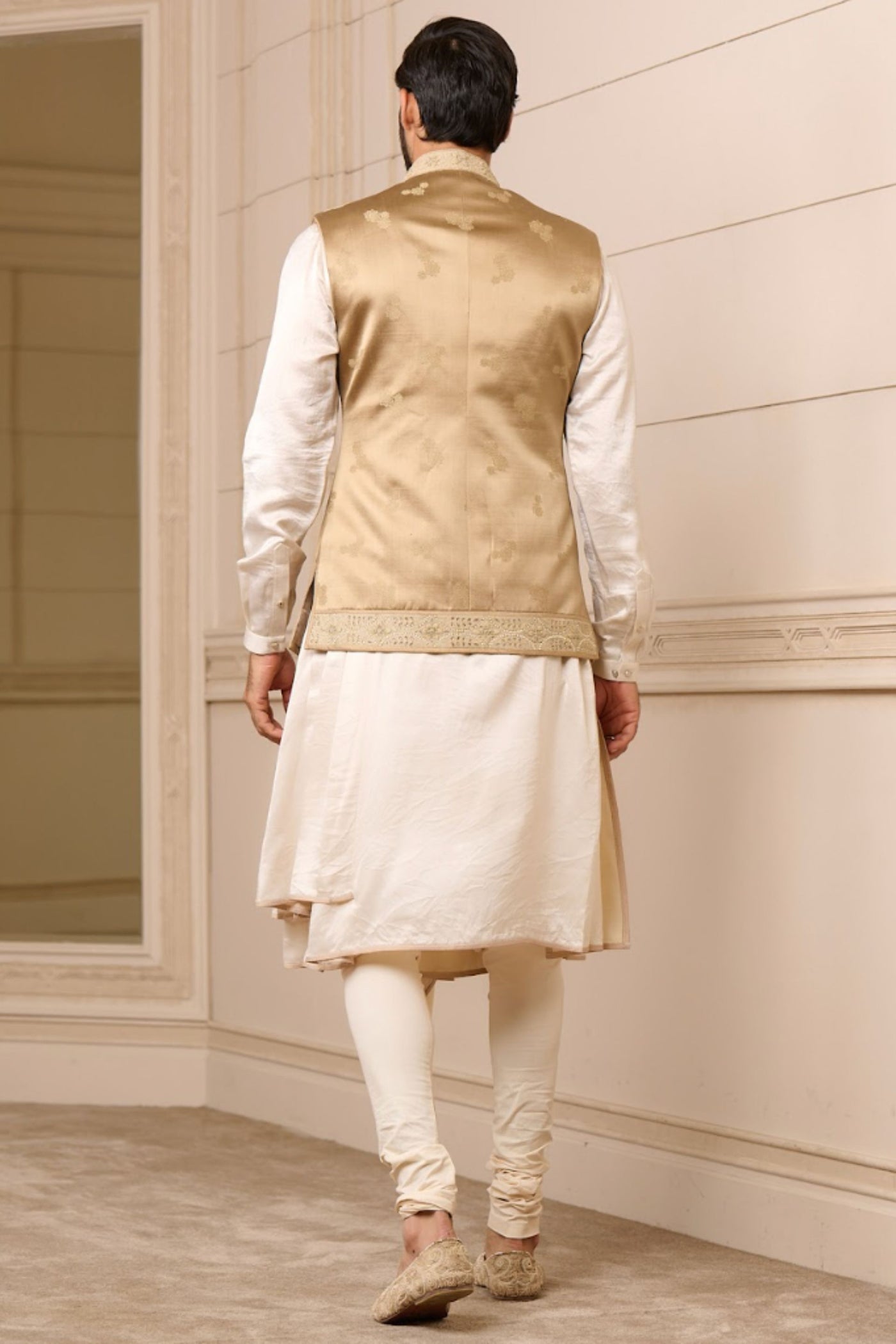 Tarun Tahiliani Menswear Waistcoat Jade indian designer wear online shopping melange singapore