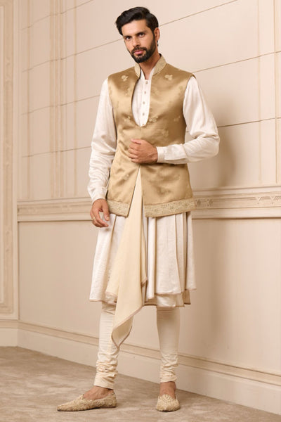 Tarun Tahiliani Menswear Waistcoat Jade indian designer wear online shopping melange singapore