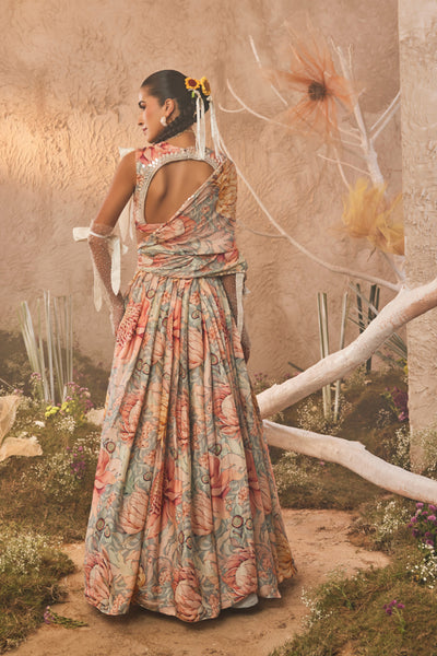 The Story Brand Ava Lehenga Set with Blouse and Dupatta indian designer wear online shopping melange singapore