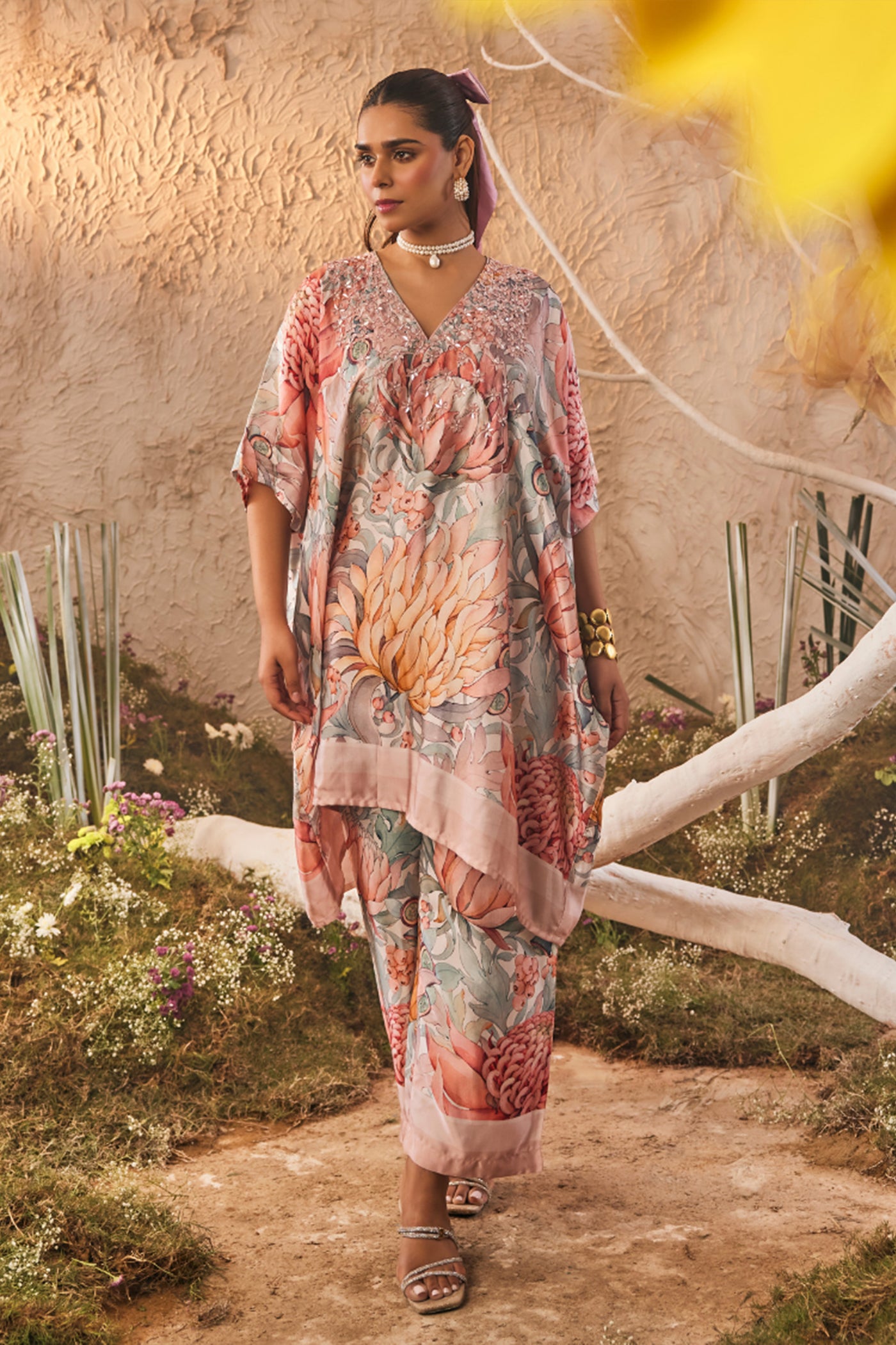 The Story Brand Isla Long Tunic with Pants indian designer wear online shopping melange singapore