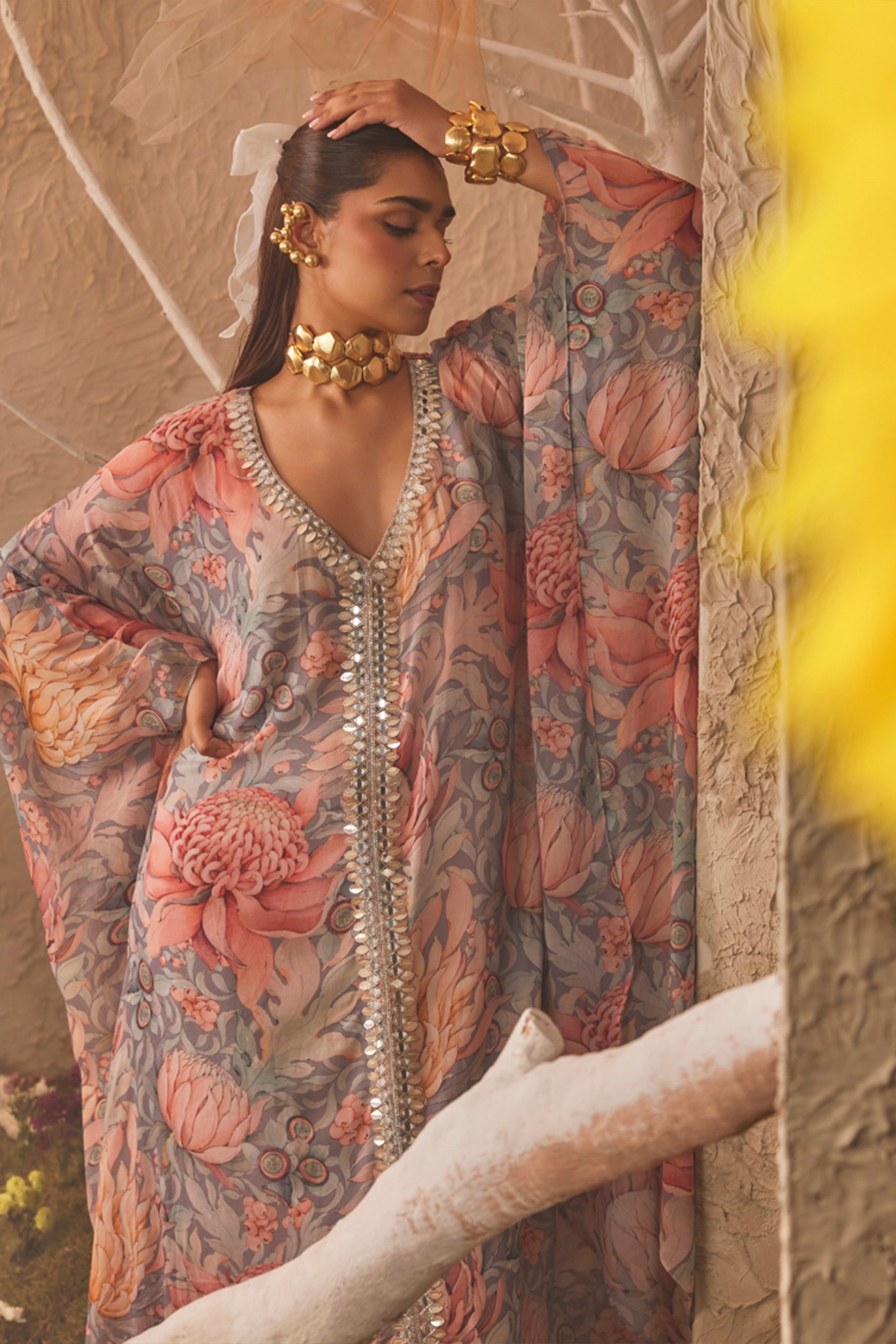 The Story Brand Noa Kaftan Dress indian designer wear online shopping melange singapore