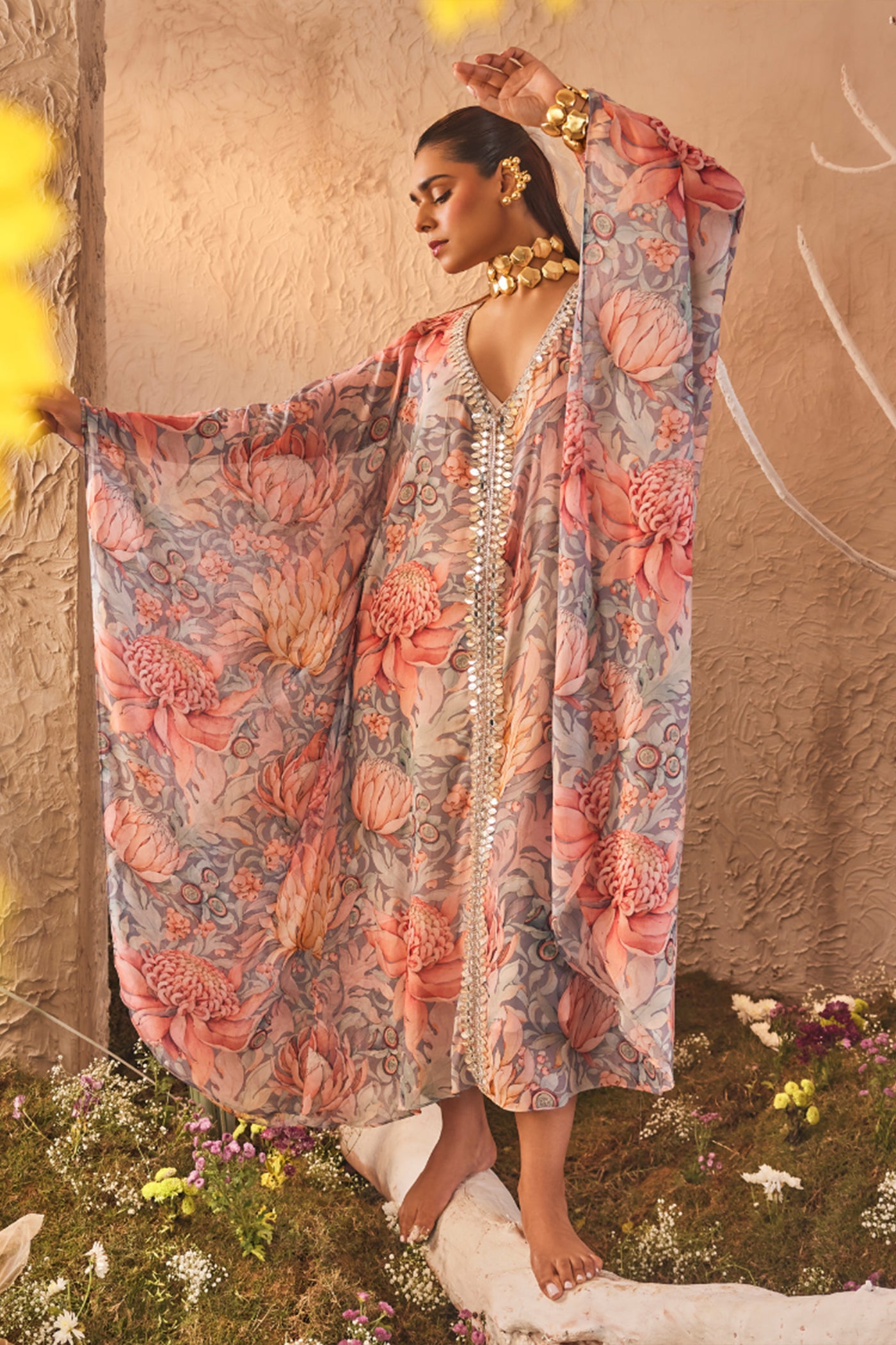 The Story Brand Noa Kaftan Dress indian designer wear online shopping melange singapore