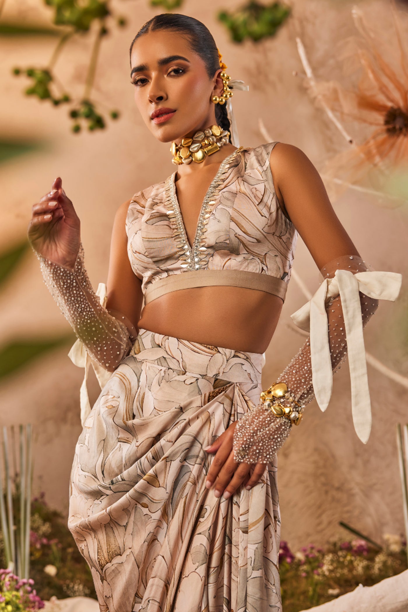 The Story Brand Trina Top and Skirt indian designer wear online shopping melange singapore