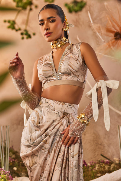 The Story Brand Trina Top and Skirt indian designer wear online shopping melange singapore