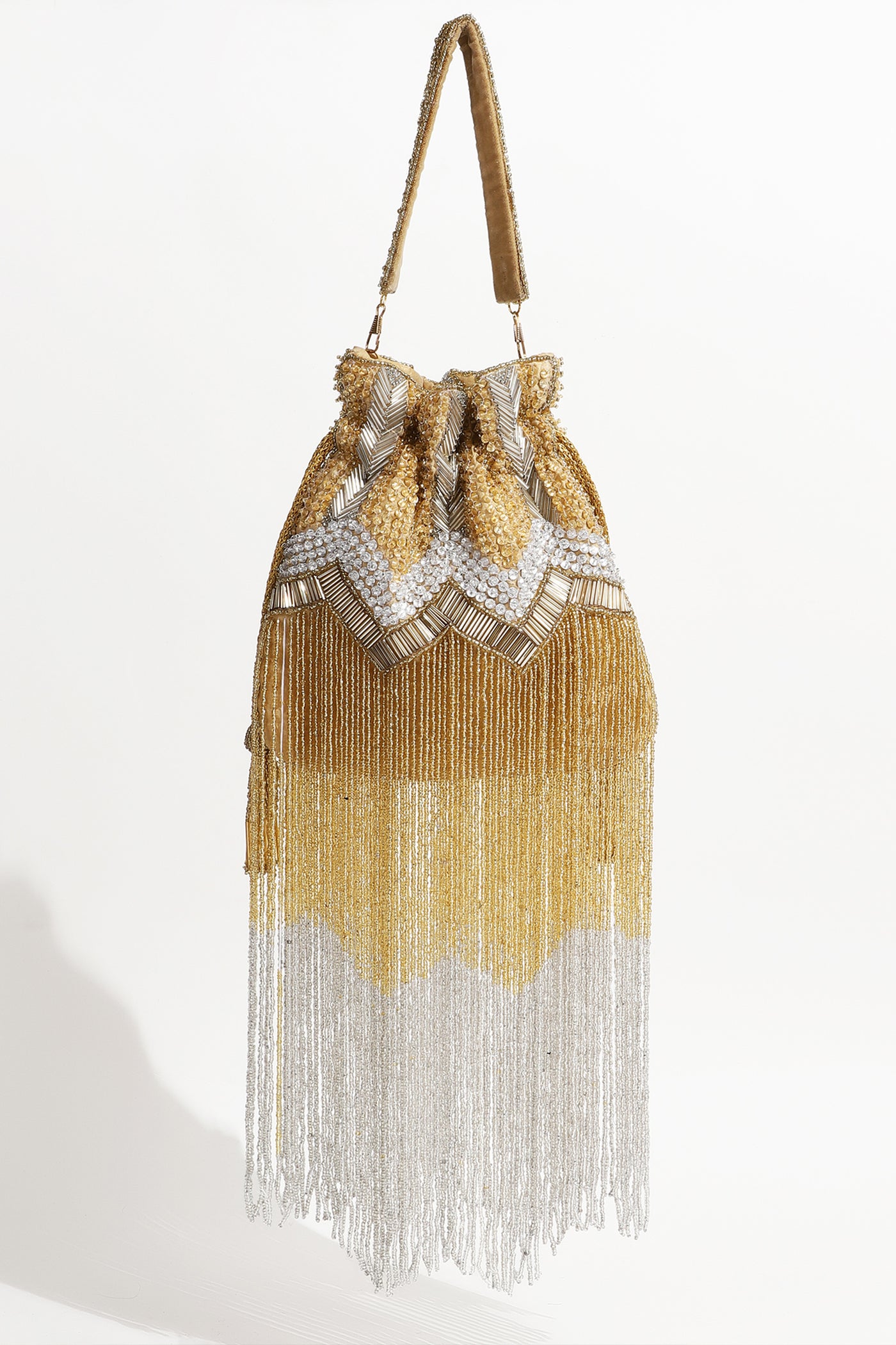 The Tan Clan Jhoomar Potli Bag With Handle indian designer wear online shopping melange singapore