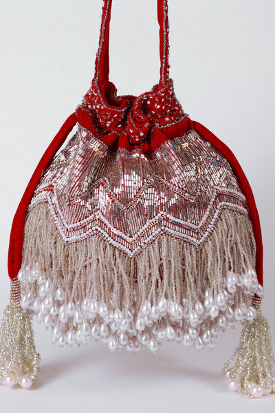 The Tan Clan Meher Potli Bag With Handle indian designer wear online shopping melange singapore