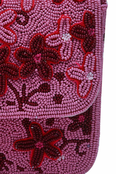 The Tan Clan Orchid Baguette Bag with Handle Pink Womenswear Online Shopping Melange Singapore Gifting