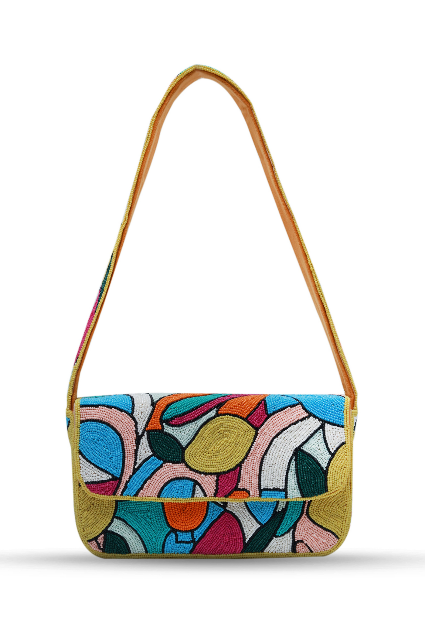The Tan Clan Poppy Multicolor Baguette Bag with Handle Melange Singapore Online Shopping Gifting Womenswear