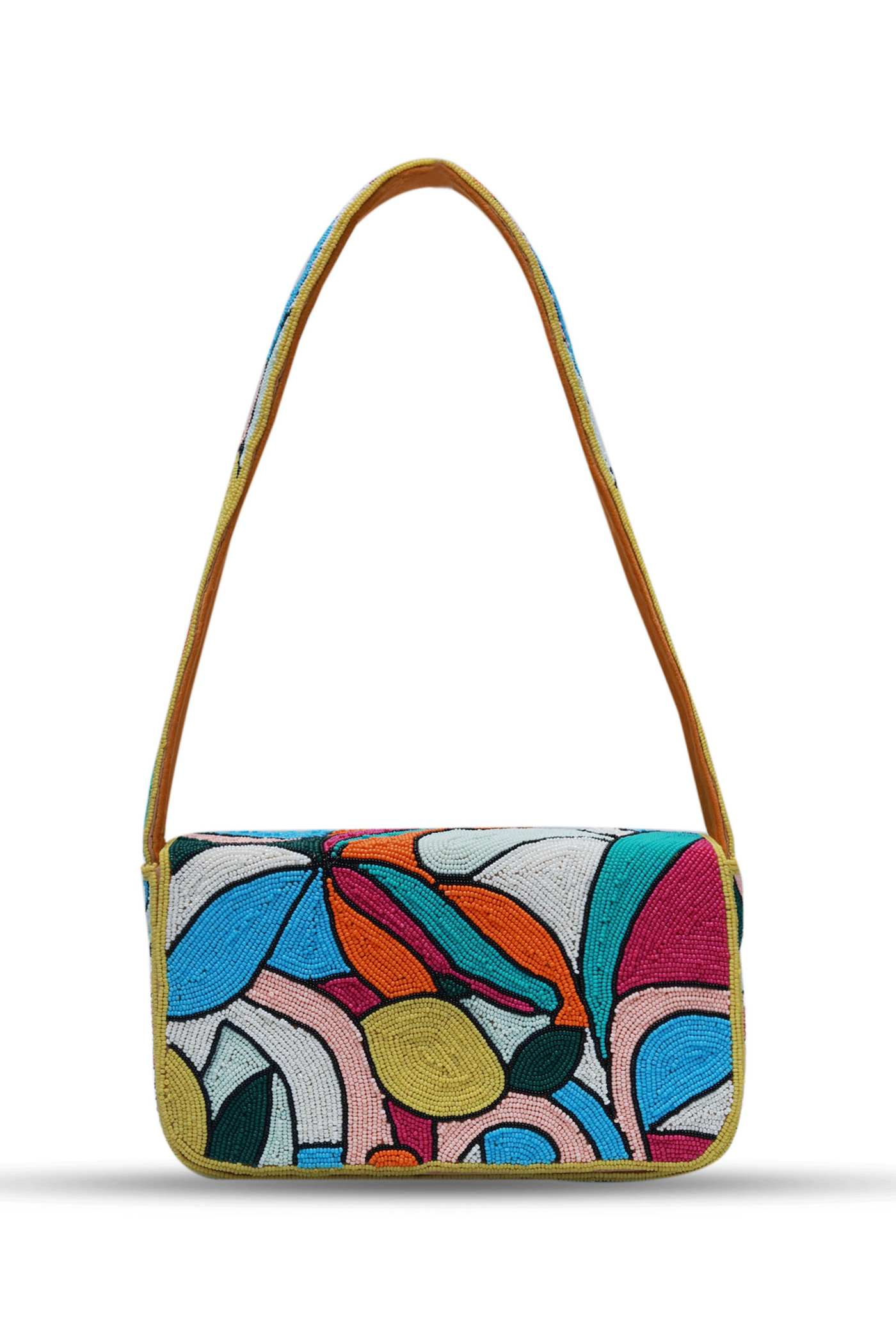 The Tan Clan Poppy Multicolor Baguette Bag with Handle Melange Singapore Online Shopping Gifting Womenswear