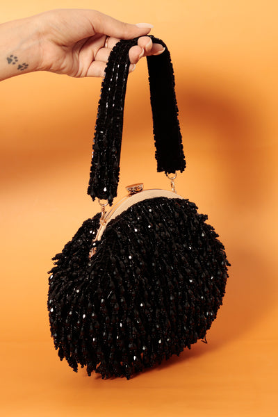 The Tan Clan Rosa Black Batua Bag indian designer wear online shopping melange singapore
