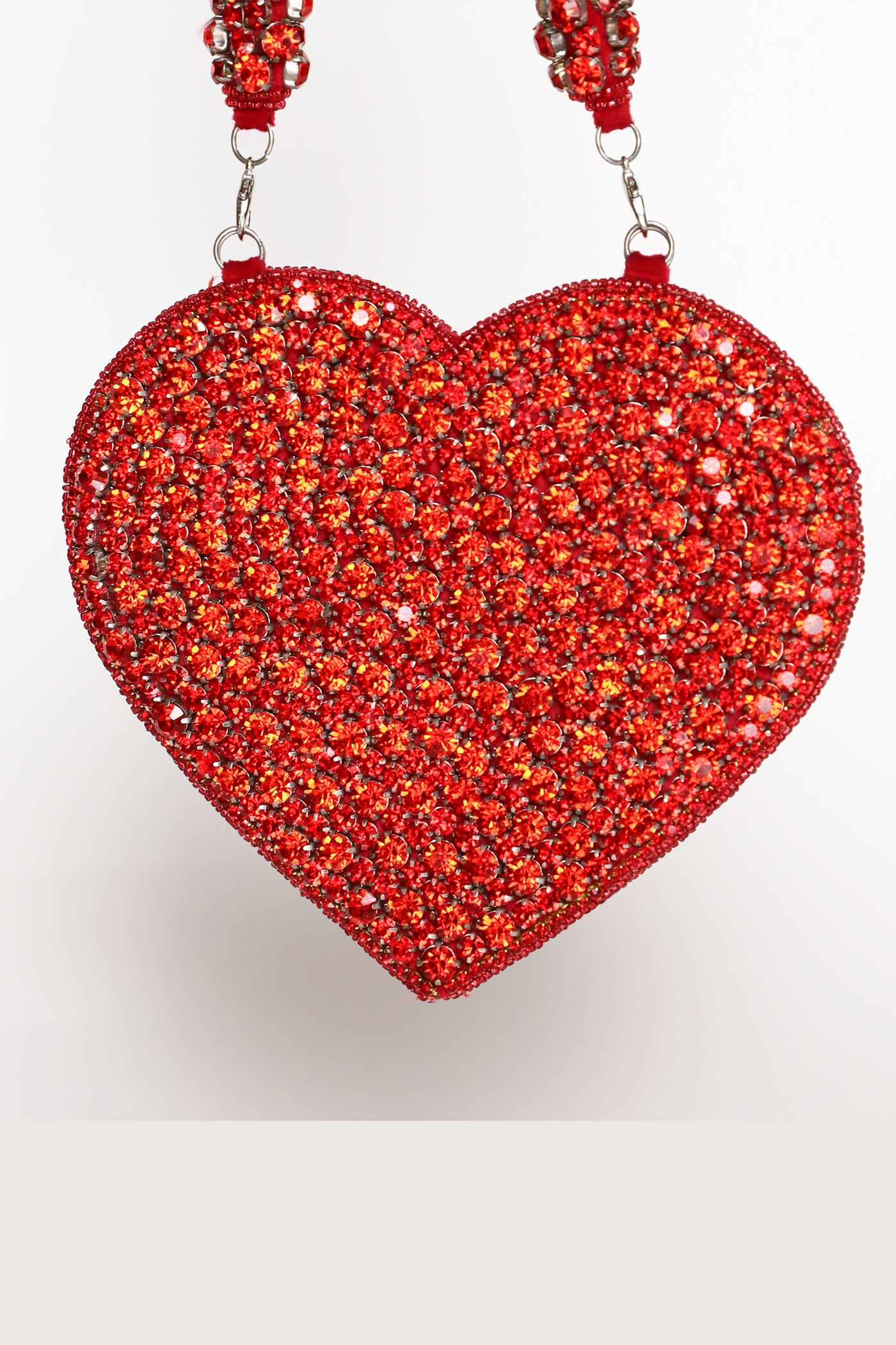 The Tan Clan Scarlette Red Mini Heart Bag indian designer wear online shopping melange singapore