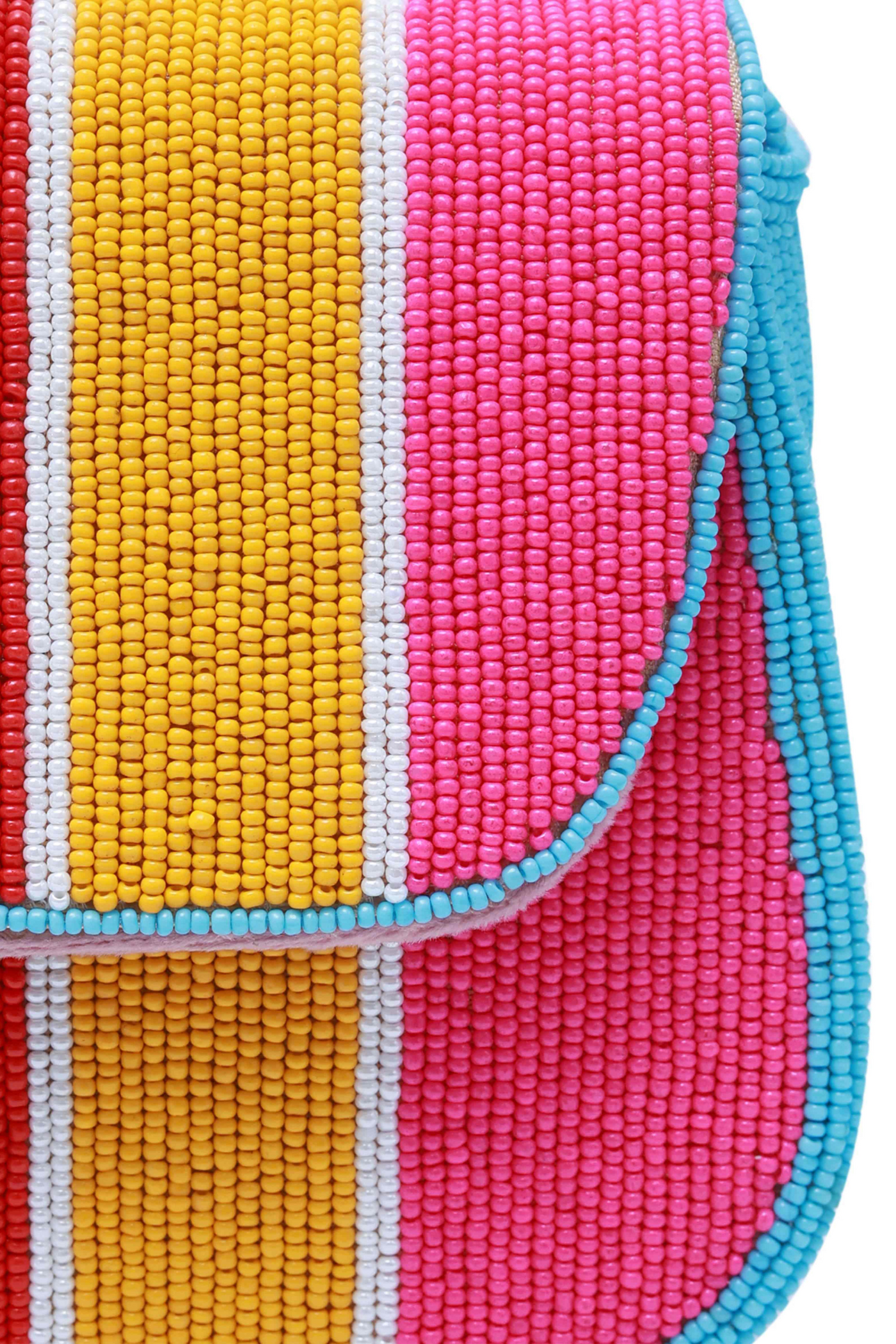 The Tan Clan Stripe Multicolor Baguette Bag with Handle Melange Singapore Online Shopping Gifting Womenswear