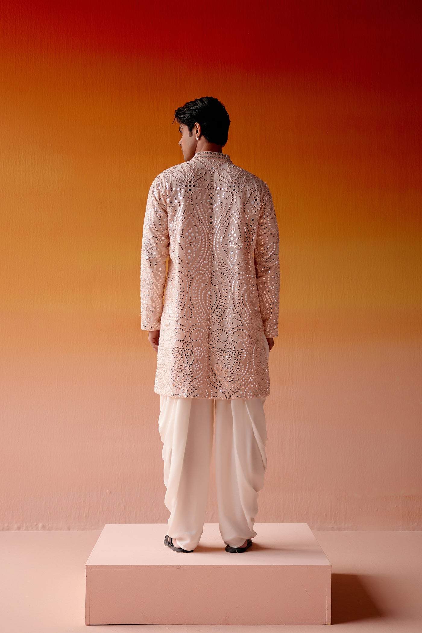 Twenty Nine Afghani Mirrorwork Kurta With Salwar indian designer wear online shopping melange singapore