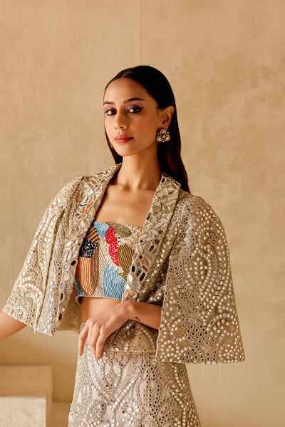 Twenty Nine Art Deco Bandeau Multicolor indian designer wear online shopping melange singapore