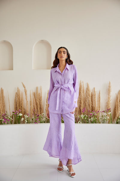 Twenty Nine Artisanal Bandhani Knotted Shirt indian designer wear online shopping melange singapore