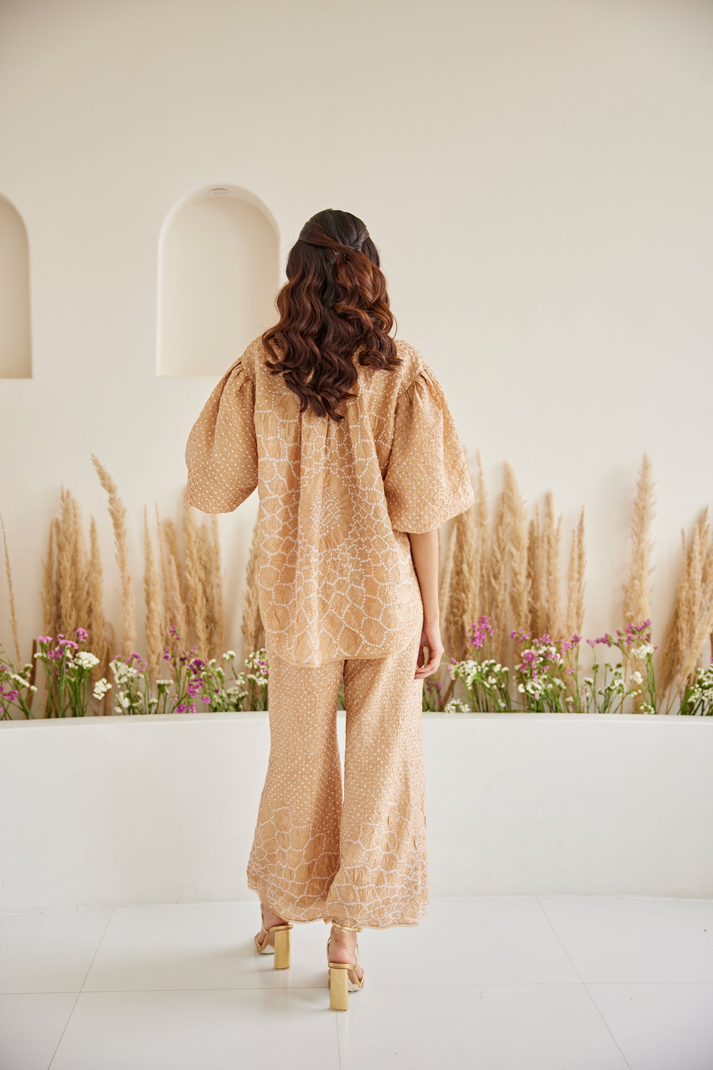 Twenty Nine Artisanal Bandhani Tulip Top indian designer wear online shopping melange singapore