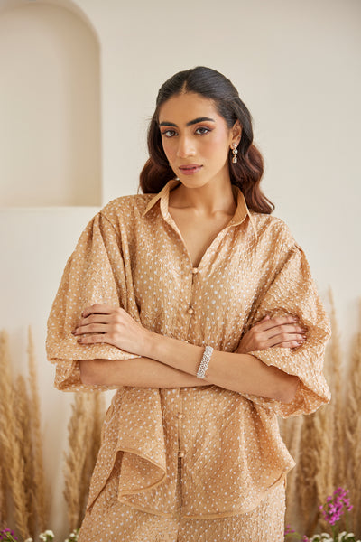 Twenty Nine Artisanal Bandhani Tulip Top indian designer wear online shopping melange singapore