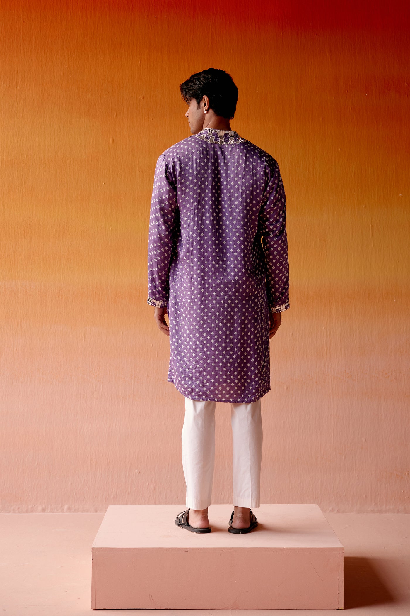 Twenty Nine Bandhani Kurta With Straight Pants indian designer wear online shopping melange singapore