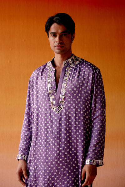 Twenty Nine Bandhani Kurta With Straight Pants indian designer wear online shopping melange singapore