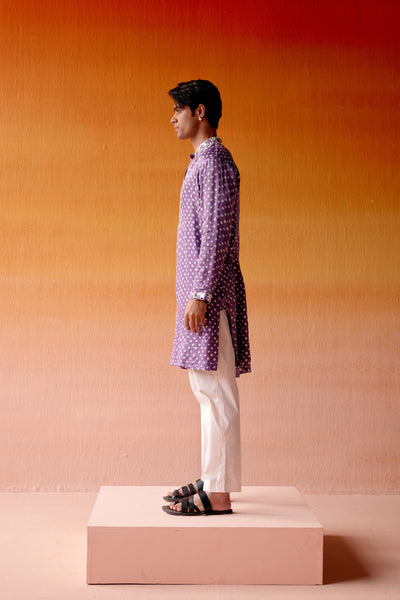 Twenty Nine Bandhani Kurta With Straight Pants indian designer wear online shopping melange singapore