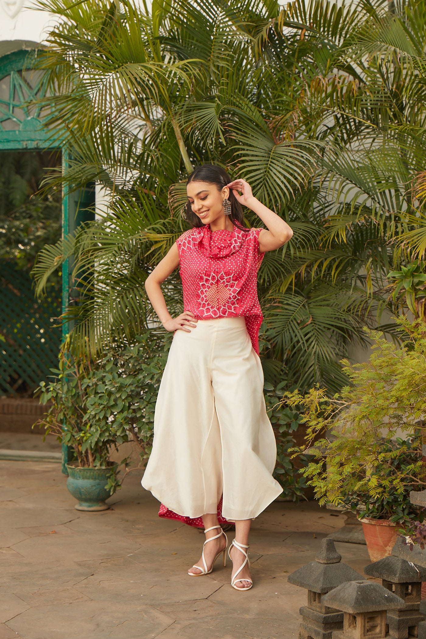 Twenty Nine Bandhani Long and Short Top indian designer wear online shopping melange singapore