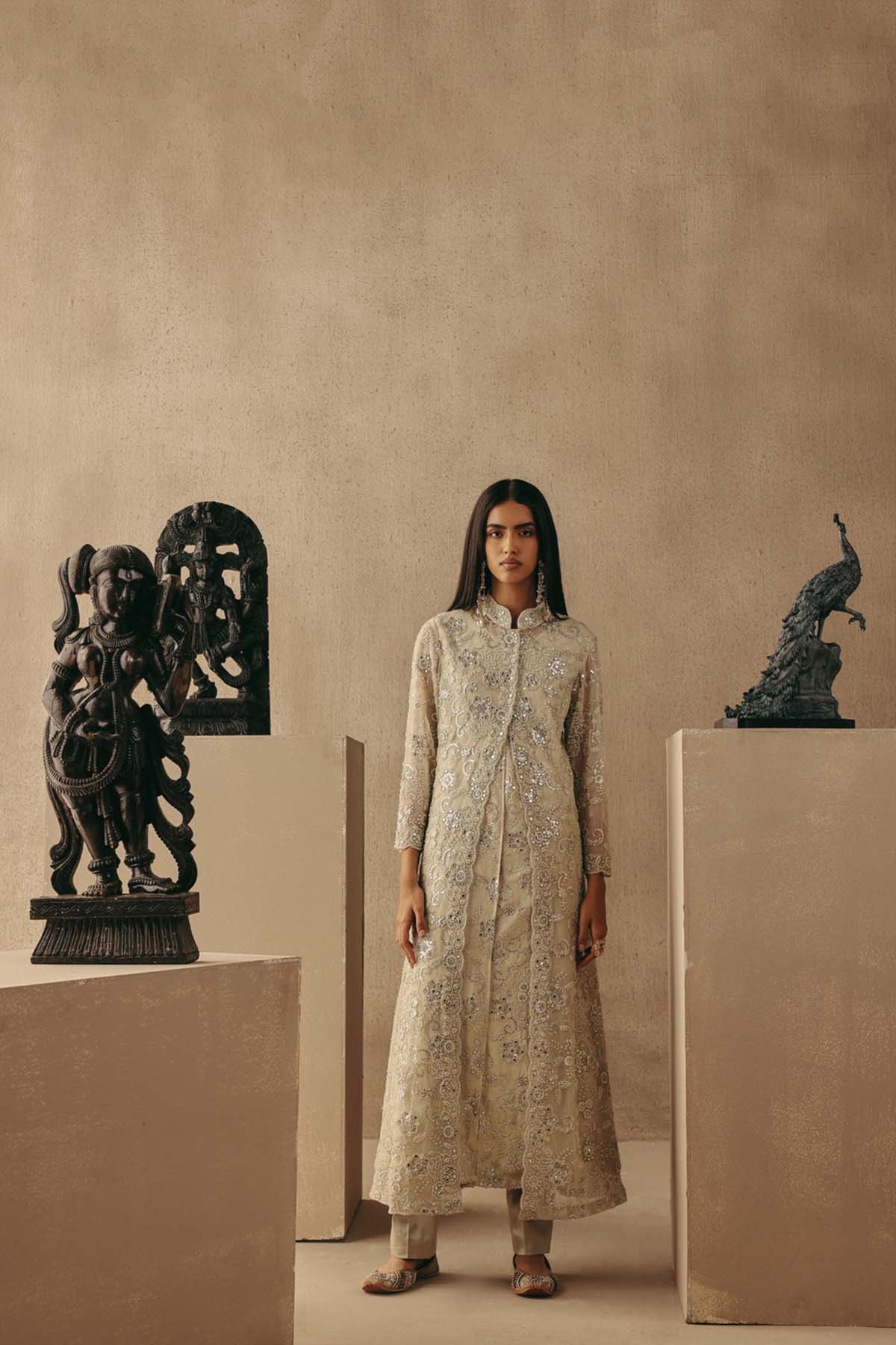 Twenty Nine Brocade Cigarette Pants Indian designer wear online shopping melange singapore 