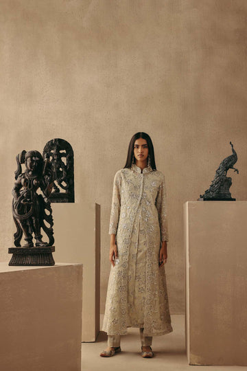 Twenty Nine Brocade Cigarette Pants Indian designer wear online shopping melange singapore 