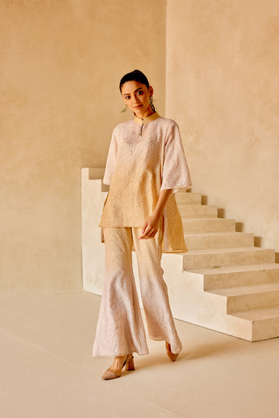 Twenty Nine Button Top With Panels indian designer wear online shopping melange singapore