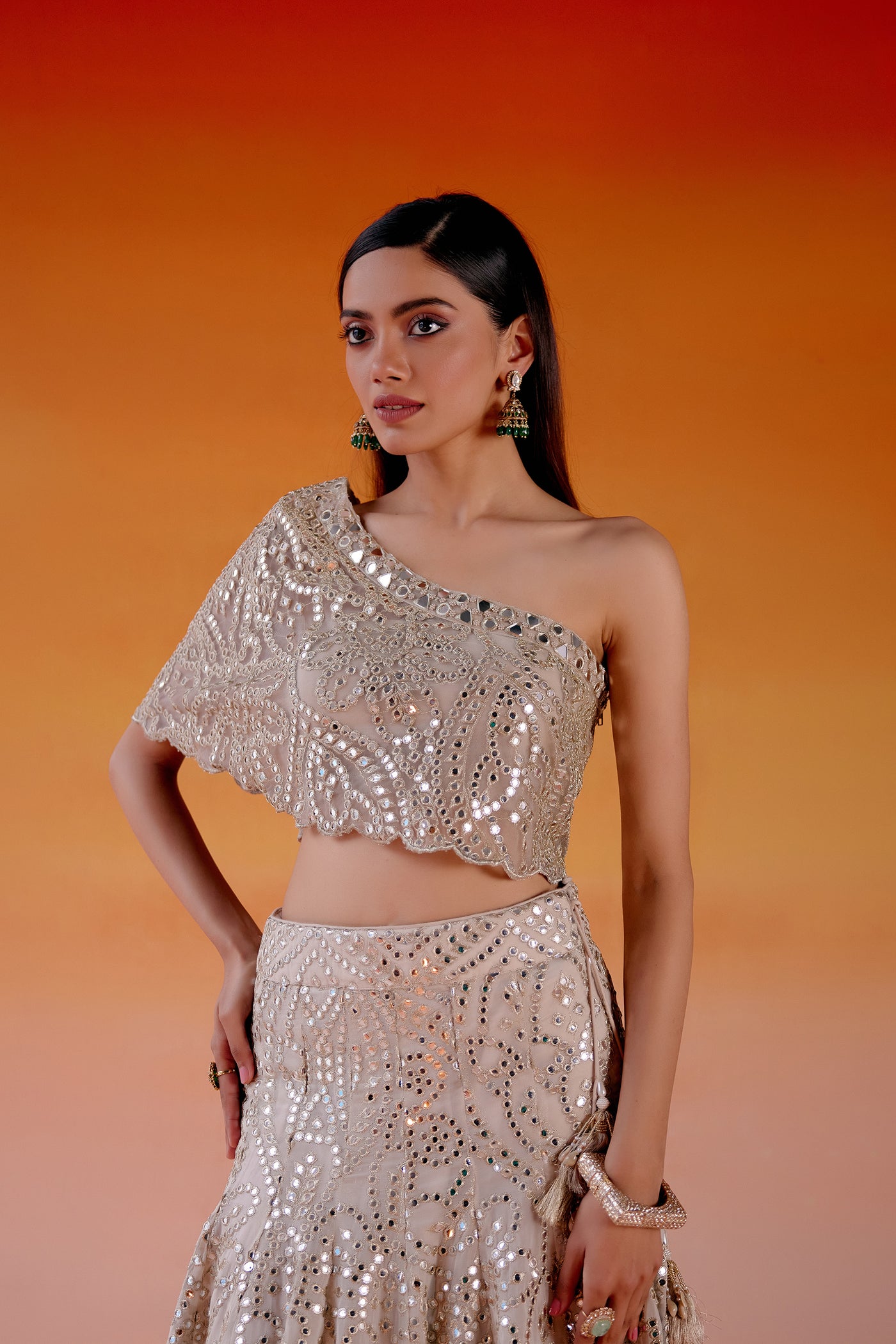 Twenty Nine Conical Kalidaar Lehenga indian designer wear online shopping melange singapore