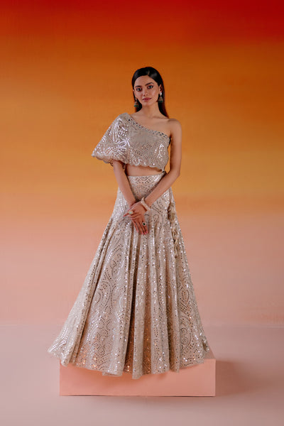 Twenty Nine Conical Kalidaar Lehenga indian designer wear online shopping melange singapore