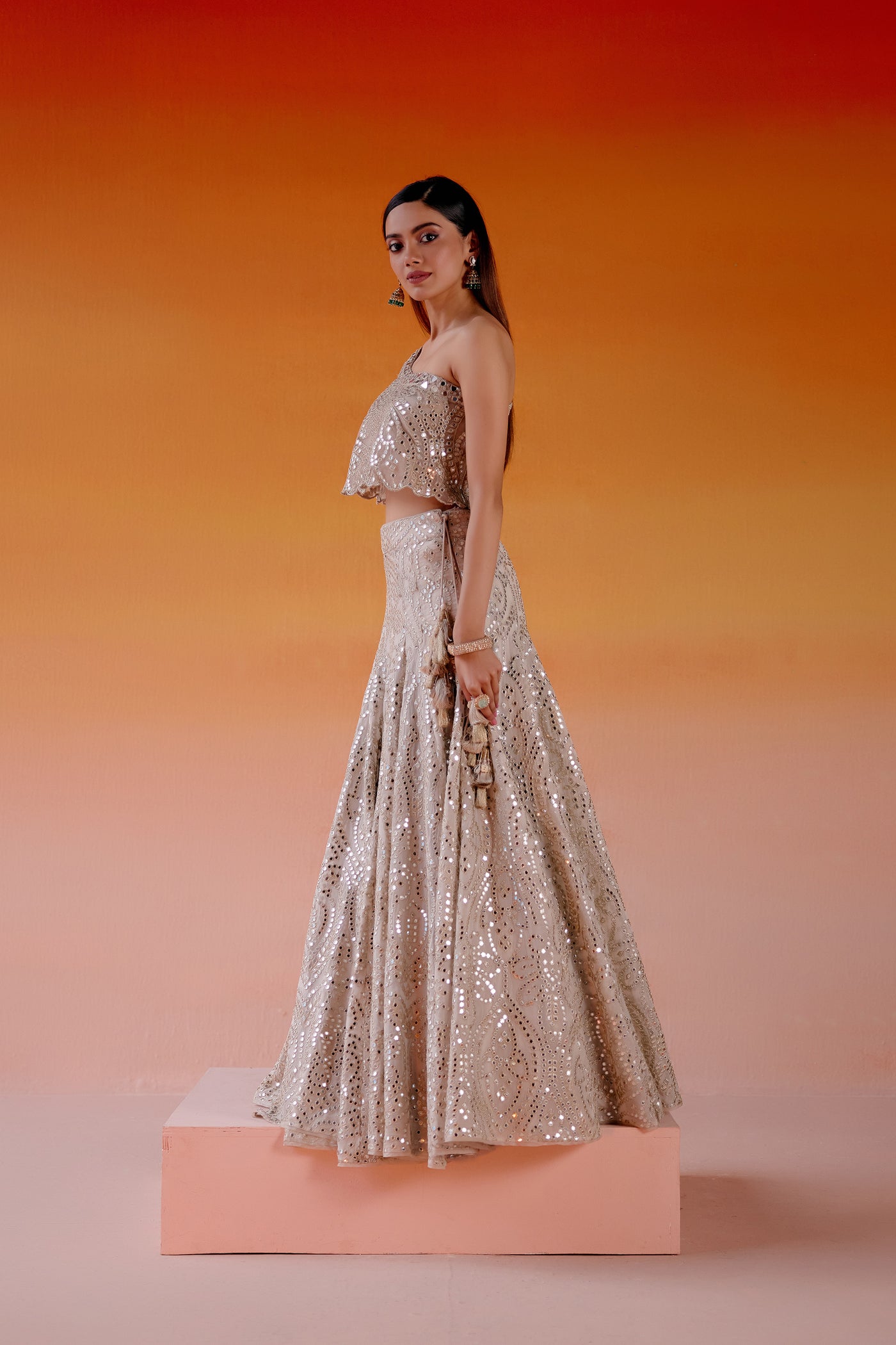 Twenty Nine Conical Kalidaar Lehenga indian designer wear online shopping melange singapore