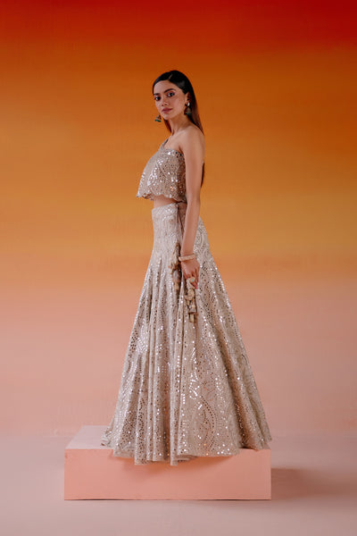 Twenty Nine Conical Kalidaar Lehenga indian designer wear online shopping melange singapore
