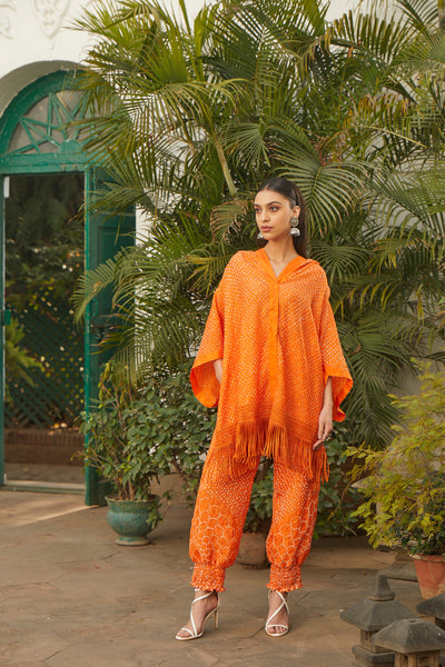 Twenty Nine Crushed Bandhani Hoodie indian designer wear online shopping melange singapore