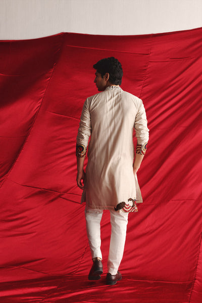 Twenty Nine Ivory Metamorphosis Kurta indian designer wear online shopping melange singapore