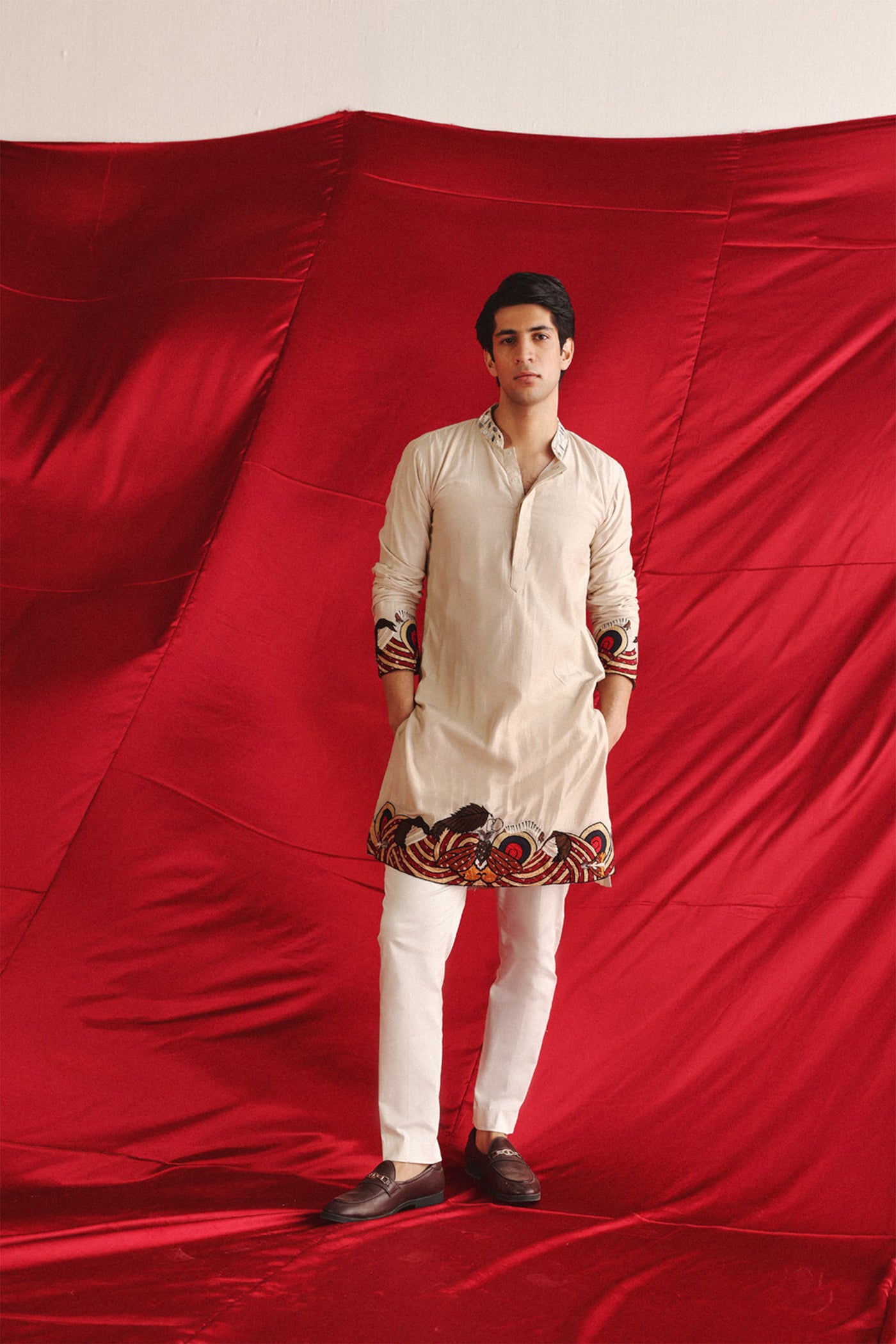 Twenty Nine Ivory Metamorphosis Kurta indian designer wear online shopping melange singapore