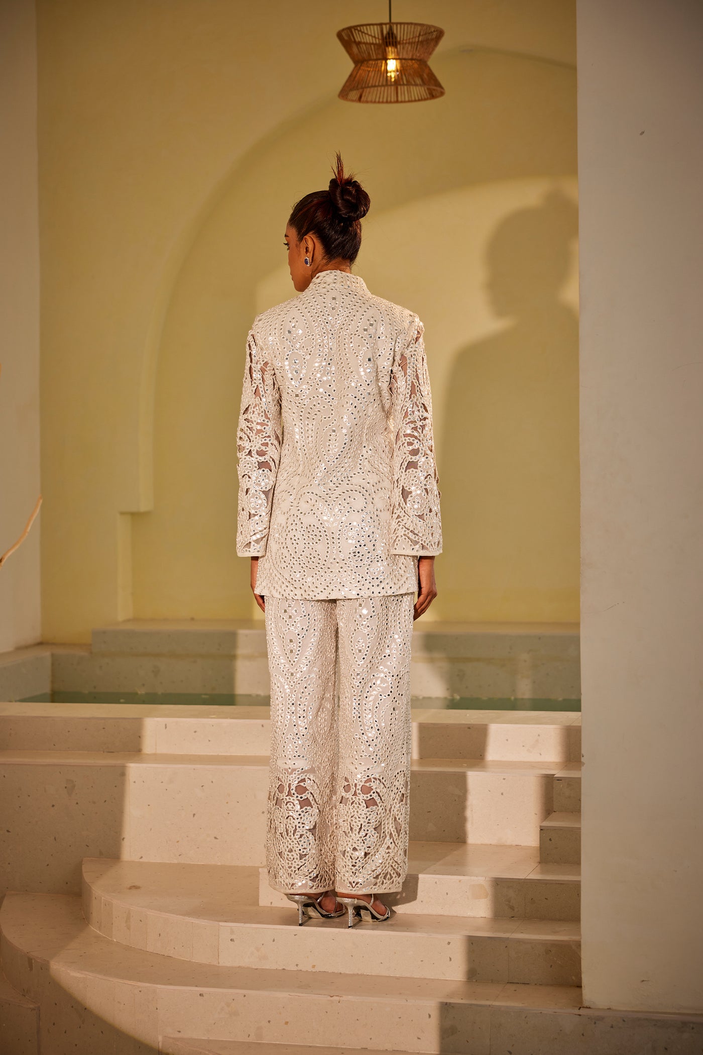 Twenty Nine Jaaliwork Jacket indian designer wear online shopping melange singapore