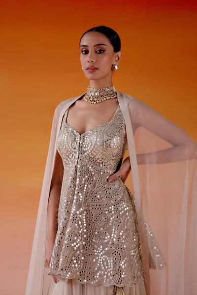 Twenty Nine Layered Lehenga Set indian designer wear online shopping melange singapore