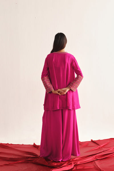 Twenty Nine Marodiwork Silk Kurta Set indian designer wear online shopping melange singapore